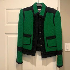 Pink Tartan green wool jacket